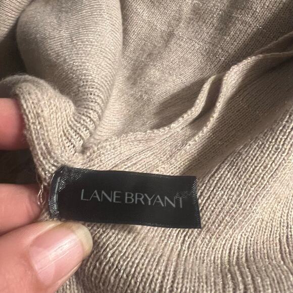 Lane Bryant Women's Blush Pink & Silver Shawl Wrap Plus Size One Sz Feminine - Picture 9 of 13